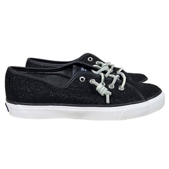 Sperry Top-Siders Seacoast Black Caviar  Lace Up Sneaker Size 7 - Picture 2 of 16